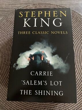 Stephen King Three Classic Novels Paperback - Black with Yellow Text